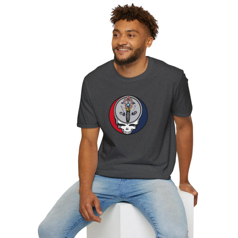 Grateful Dead - Psychle Sam Stealie Grateful Dead T-Shirt - StealieShop